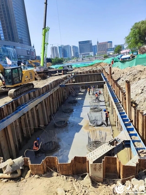 白浪河东风桥桩基施工圆满结束，主体工程建设加速推进